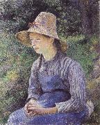 Bathing girl who sat up haret, Camille Pissarro